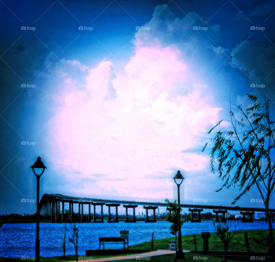 sky bridge hdr cool sky by lightanddrawing