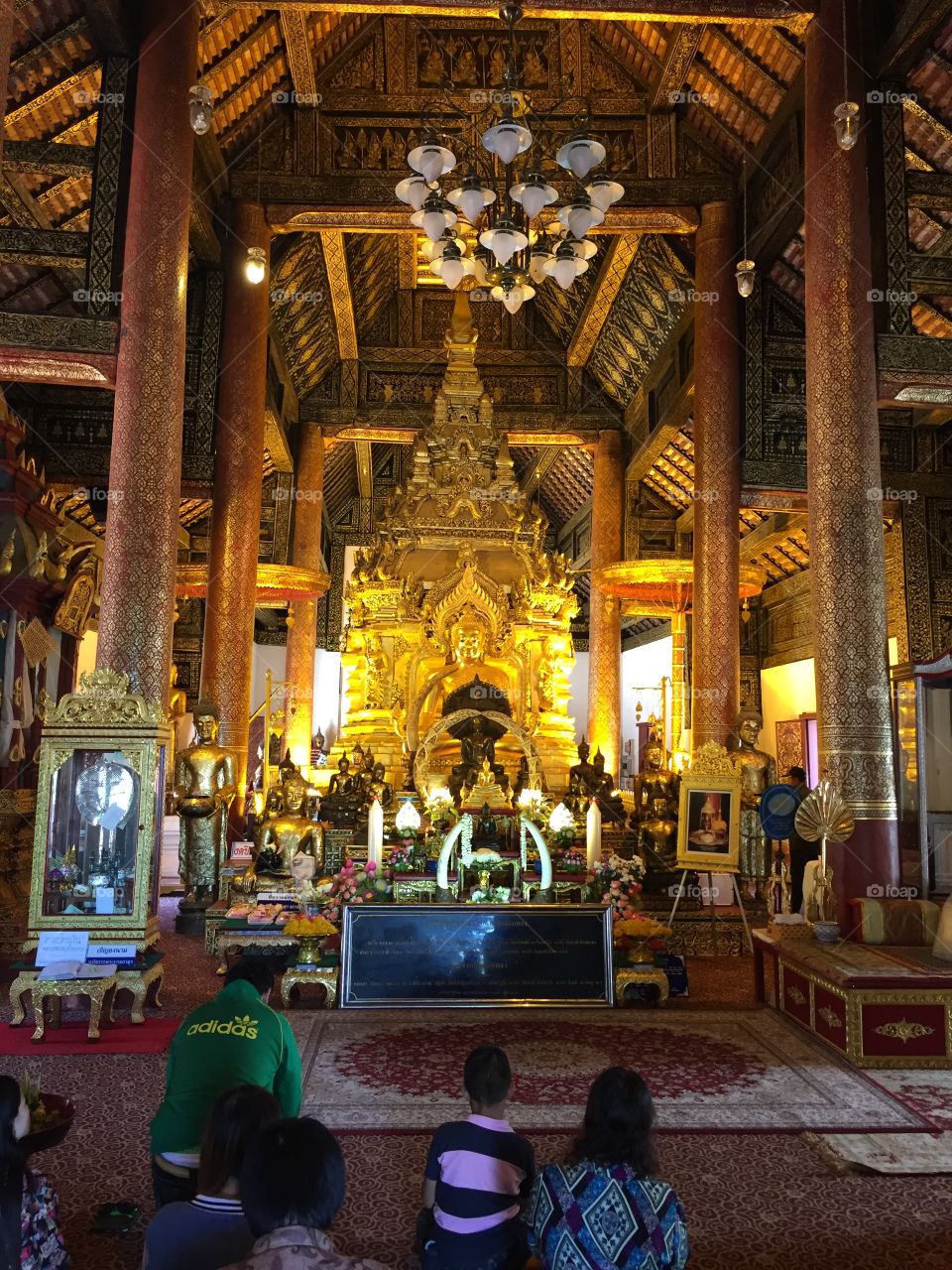 buddha’s relics in Jomthong, Chiangmai, Thailand.