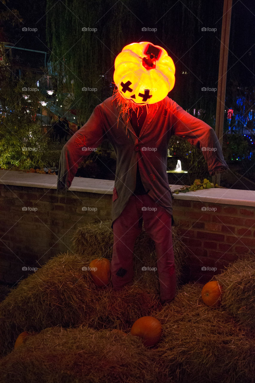 Halloween figure in a halloween market in Copenhagen Denmark.