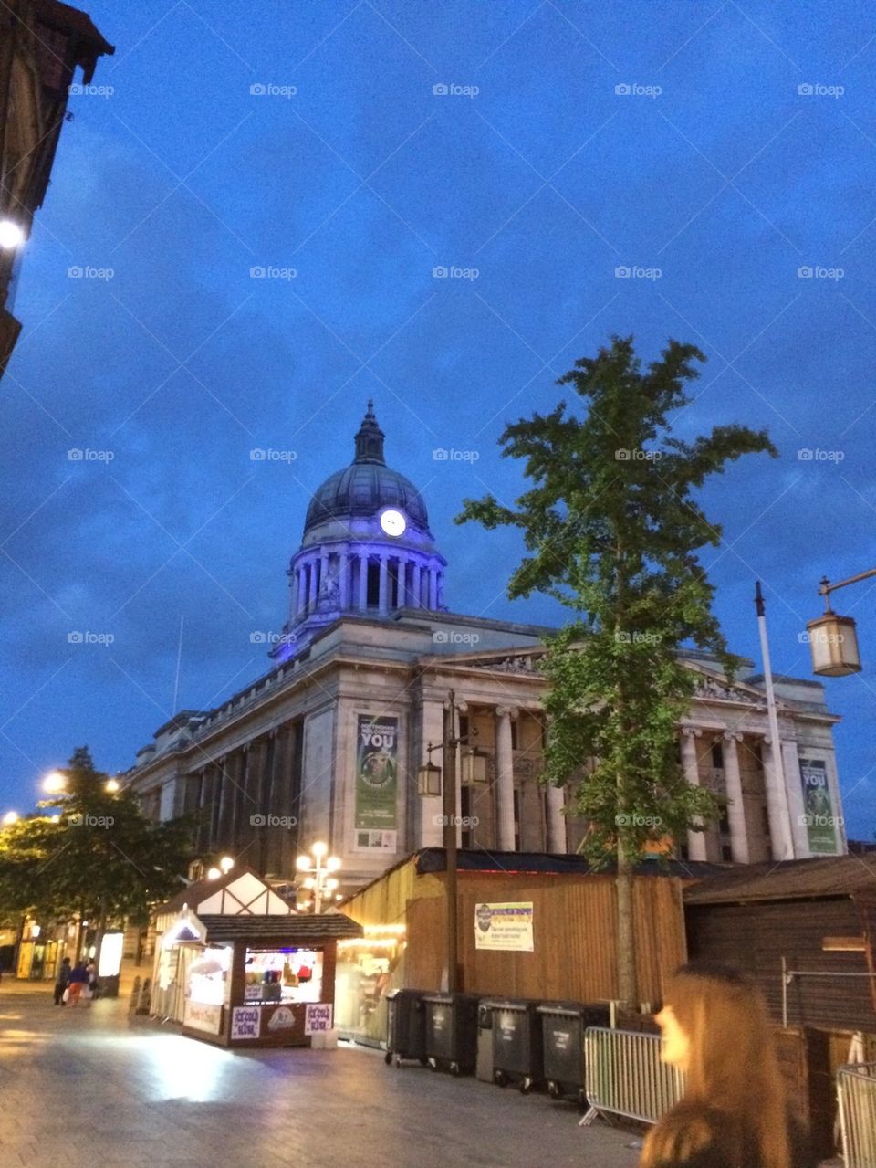 Nottingham at night