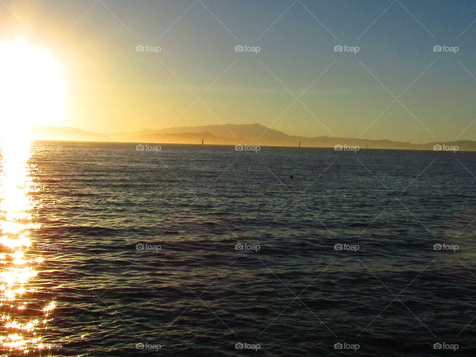 Sunset, Water, Sun, Dawn, Sea