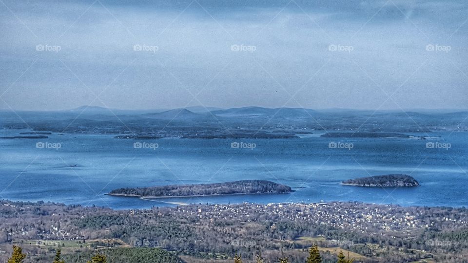 Bar Harbor From Cadillac Mt.