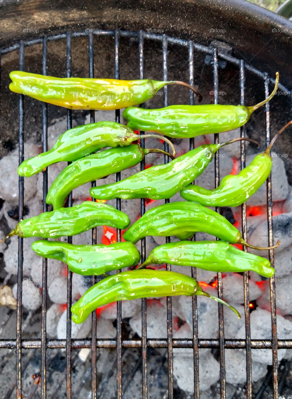 roasting peppers