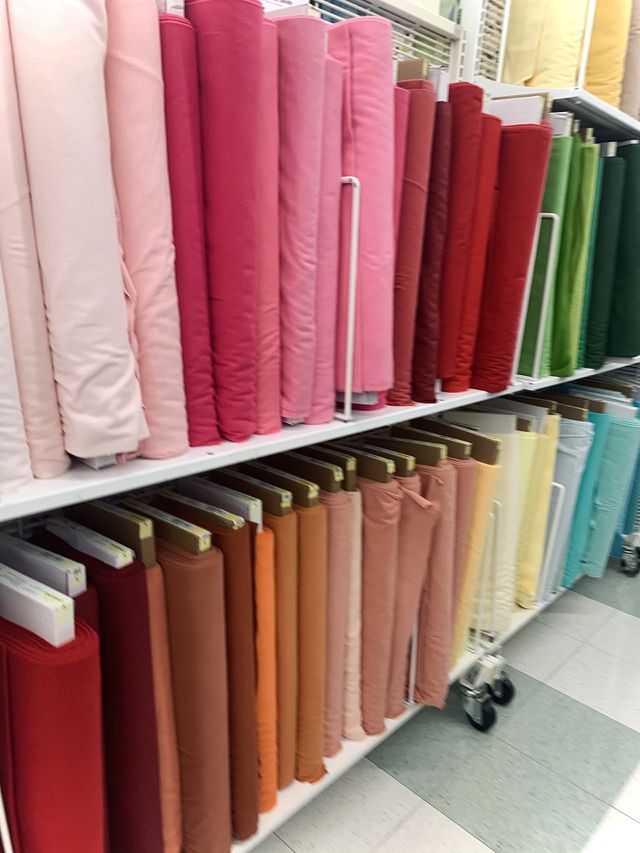 Fabric Rainbow colors 