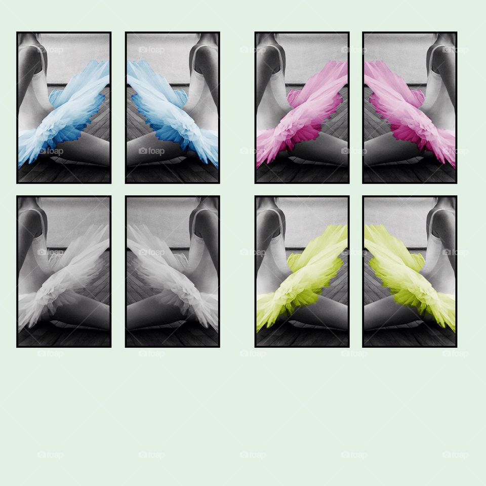 colors ballet collage dancer by resnikoffdavid