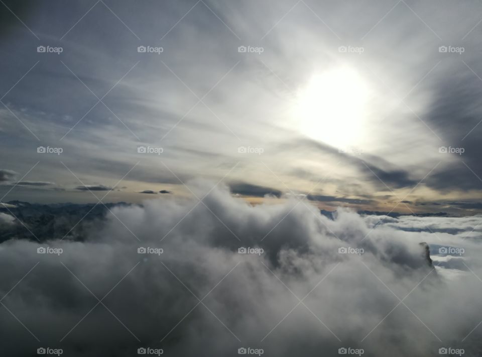 Zugspitze, über den Wolken