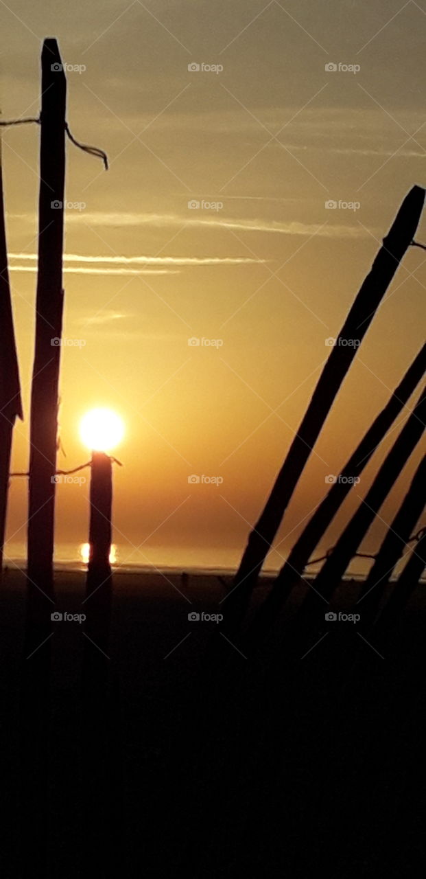couché de soleil à Berck