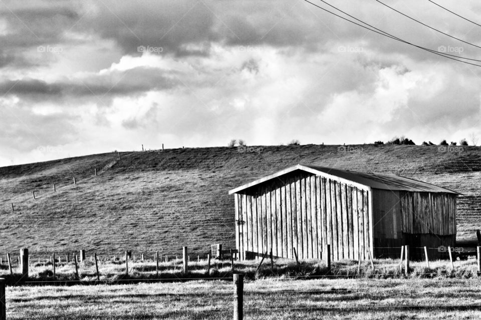 old farm shed