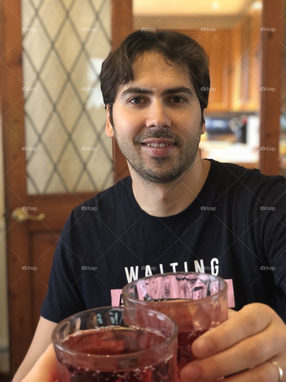 Indoors, Man, Enjoyment, People, Portrait