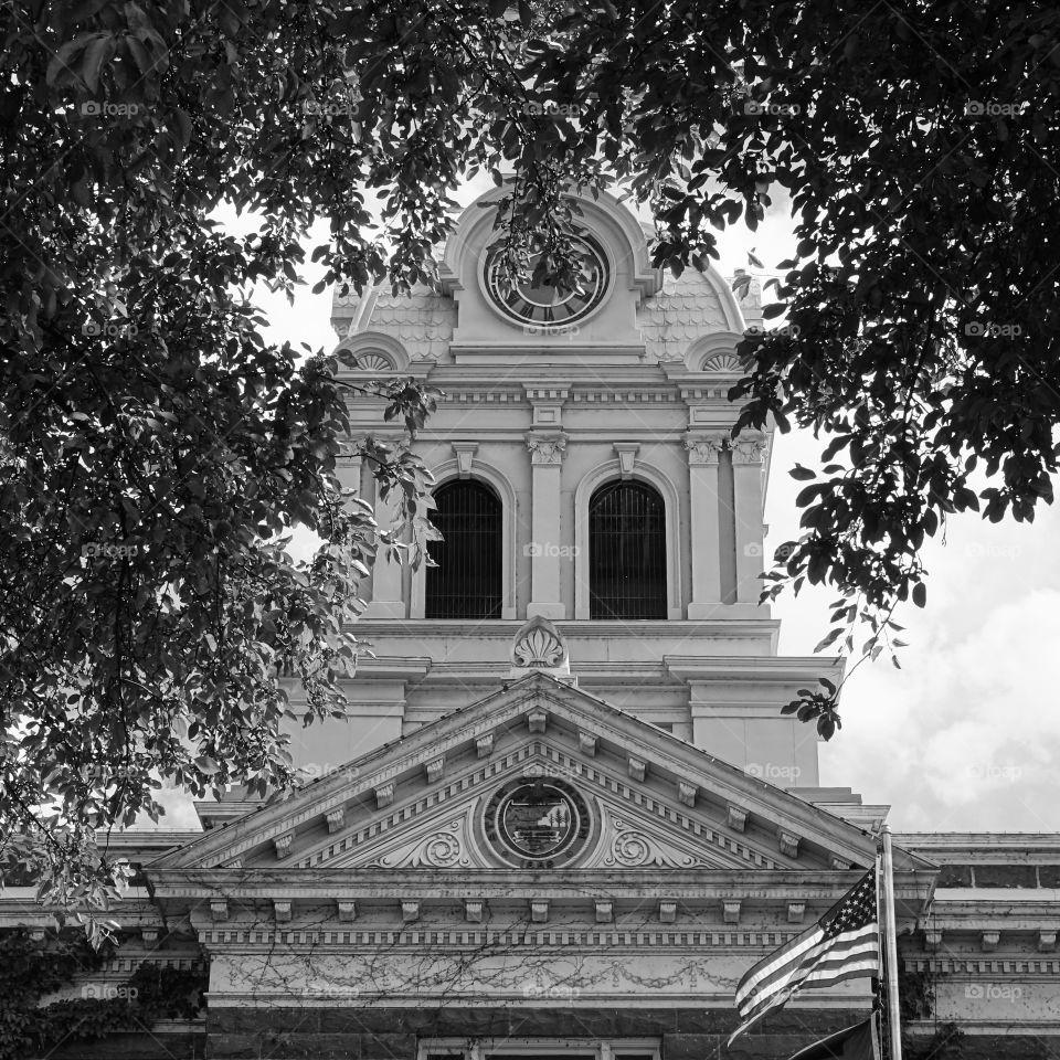 The historic Crook County Court House in Prineville in Central Oregon 