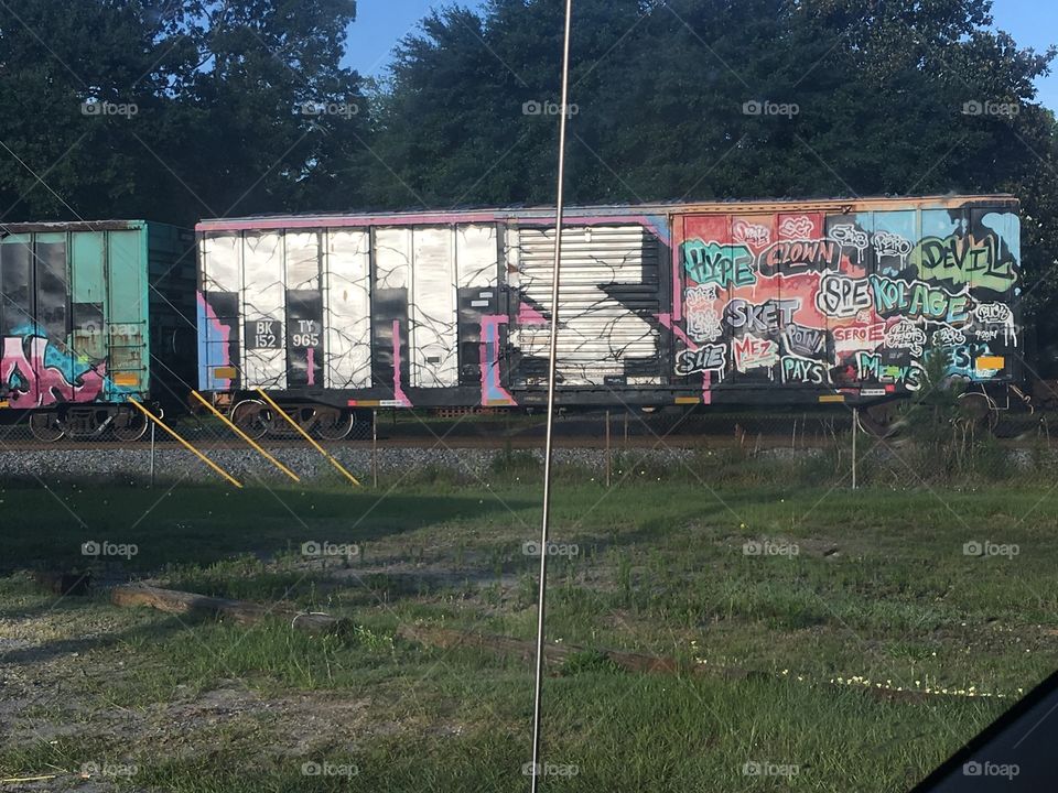 Rude railcar graffiti 