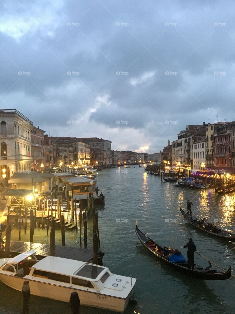 Picturesque Evening in Venice, Italy