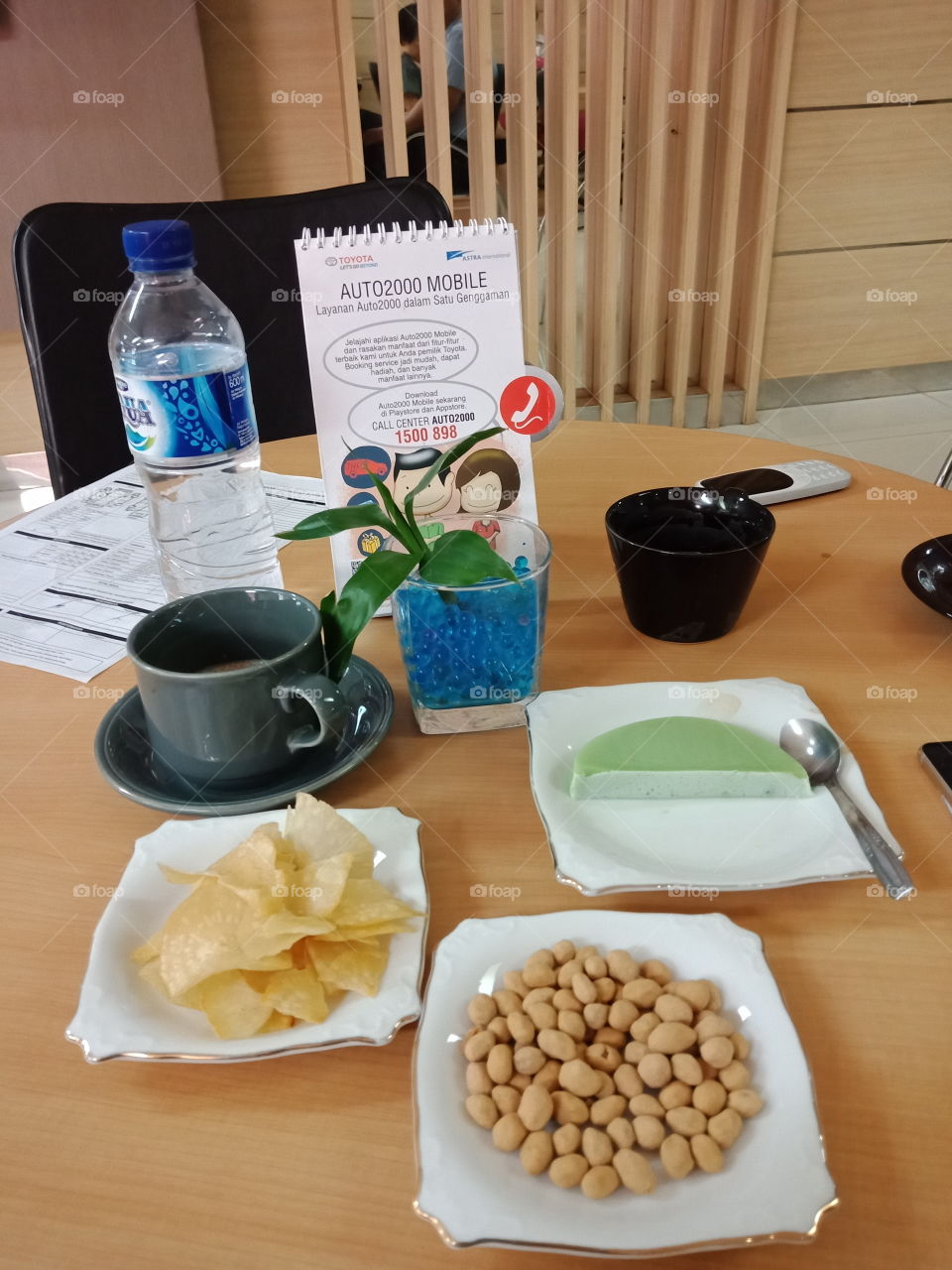 coffee and snacks for break time