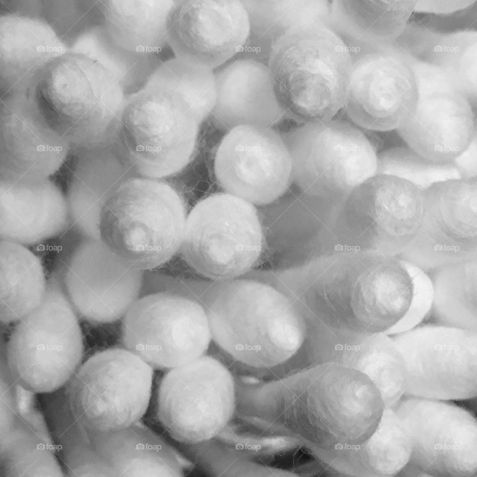 Macro white cotton