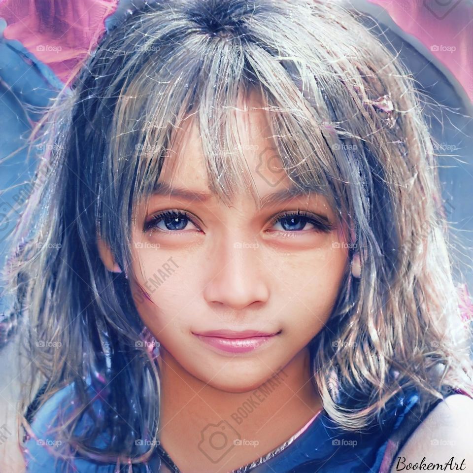 Imaginative portrait of young woman