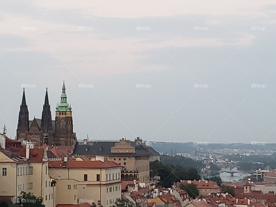 una vista de Praga