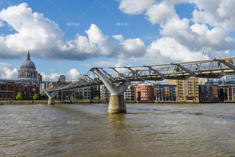 Millennium bridge in London.