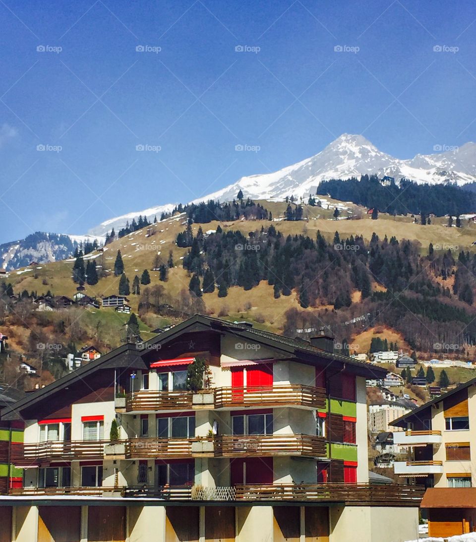 Swiss mountain scenery