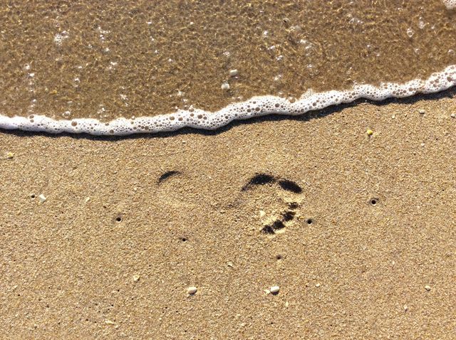 Child's footprint