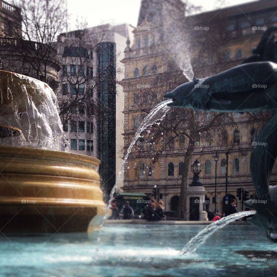Fountains in Trafalgar Square