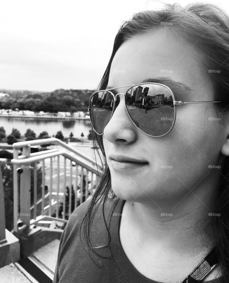 Sunglasses City Reflection