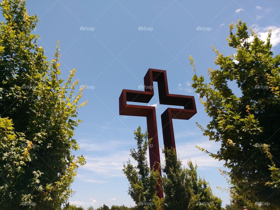 Prayer Garden Steel Cross