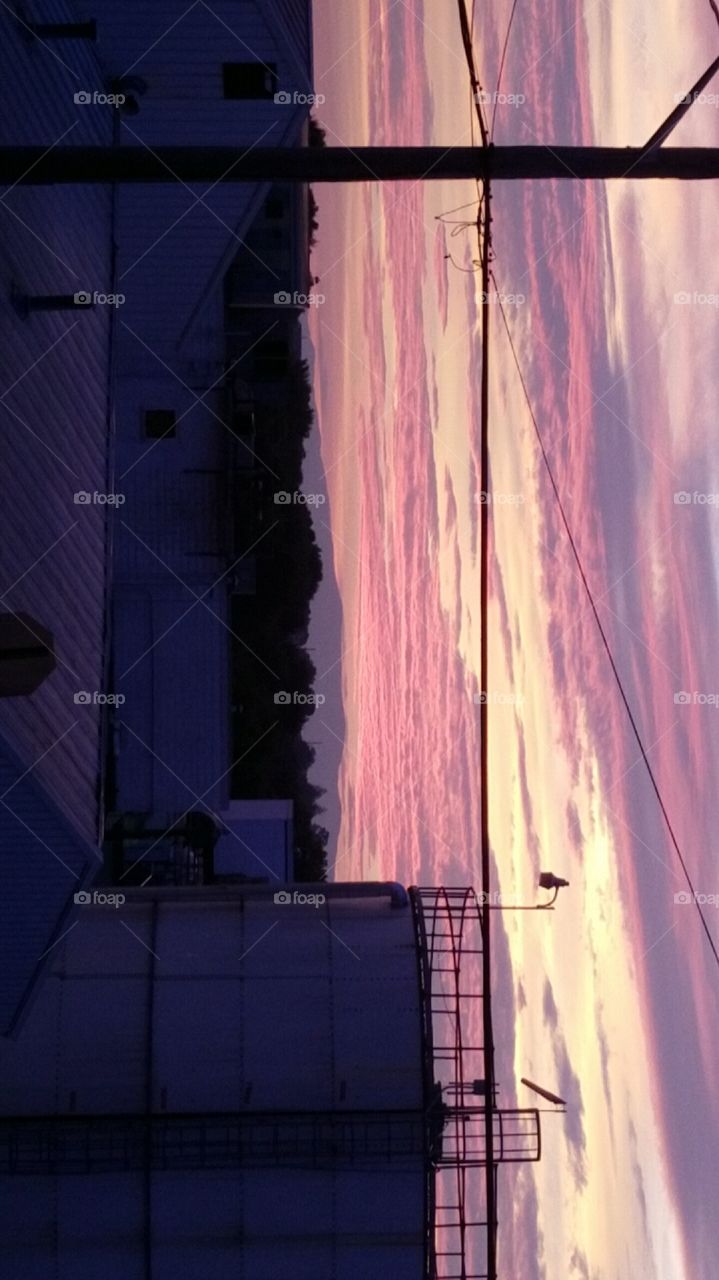 industrial sunrise
