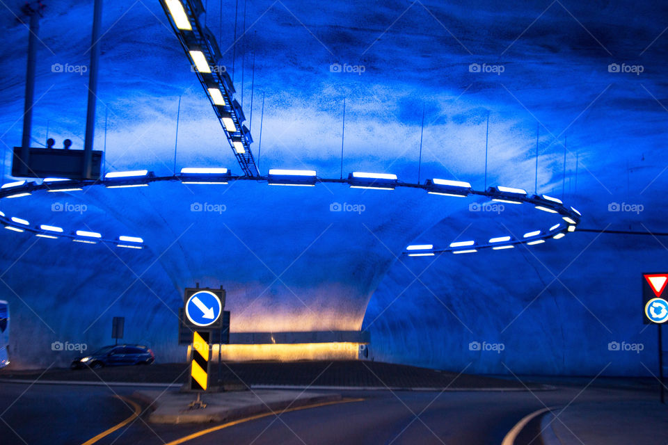 Norway underground roundabout 