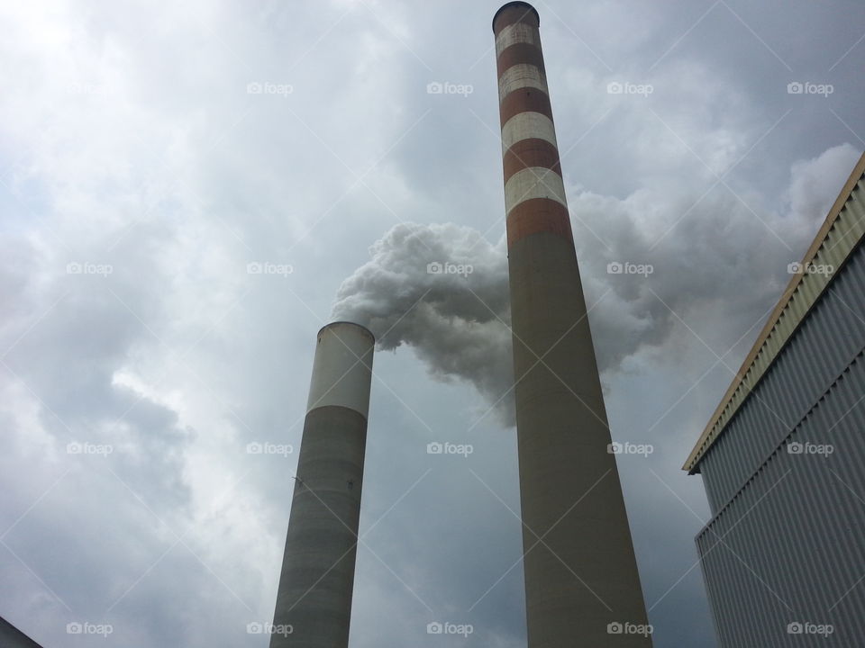 Sky, Architecture, Pollution, Smoke, No Person