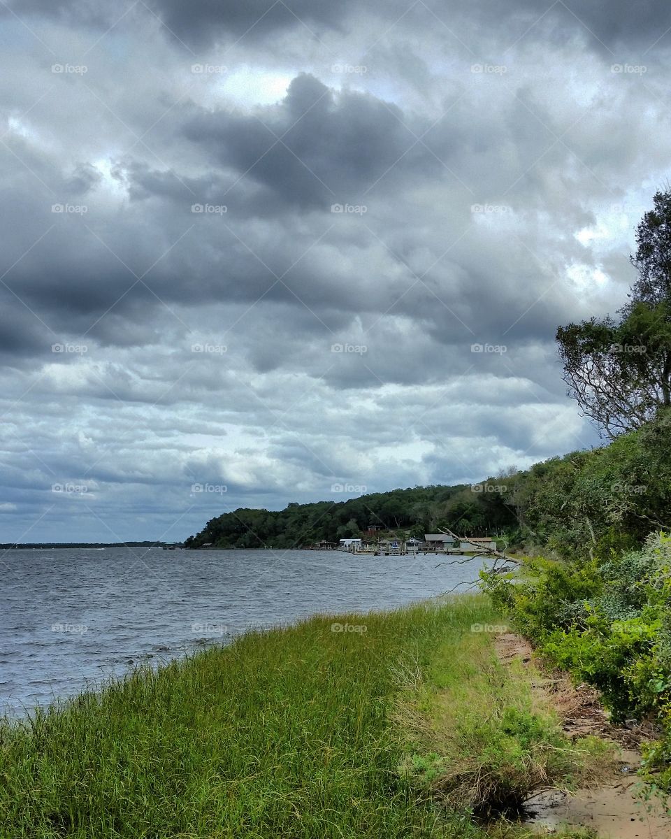 Clouds Over St. Johns River