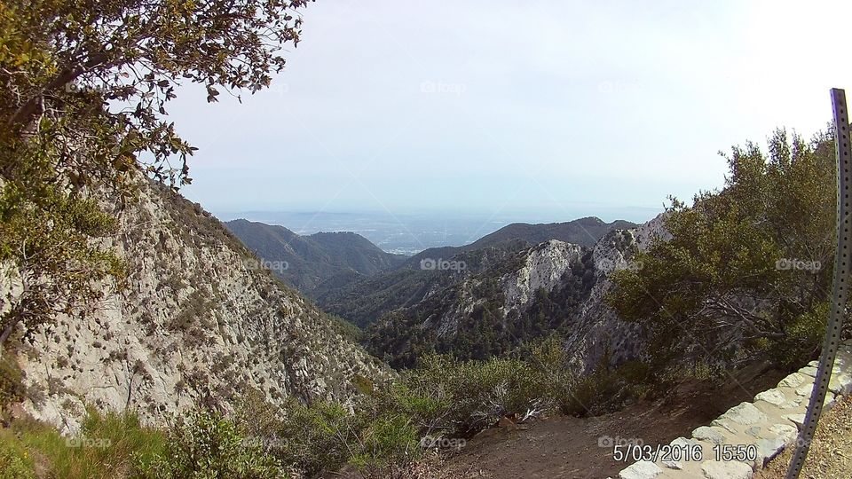 a great view from an open point of a mountain in California