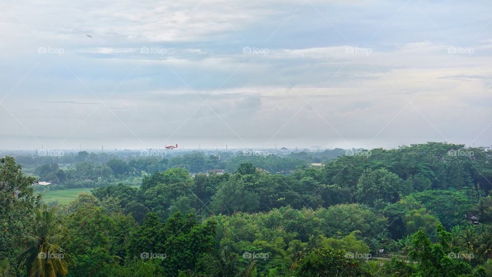 View of the corner of airport of Jogjakarta, Indonesia