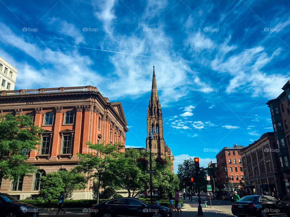Boston on a sunny day 