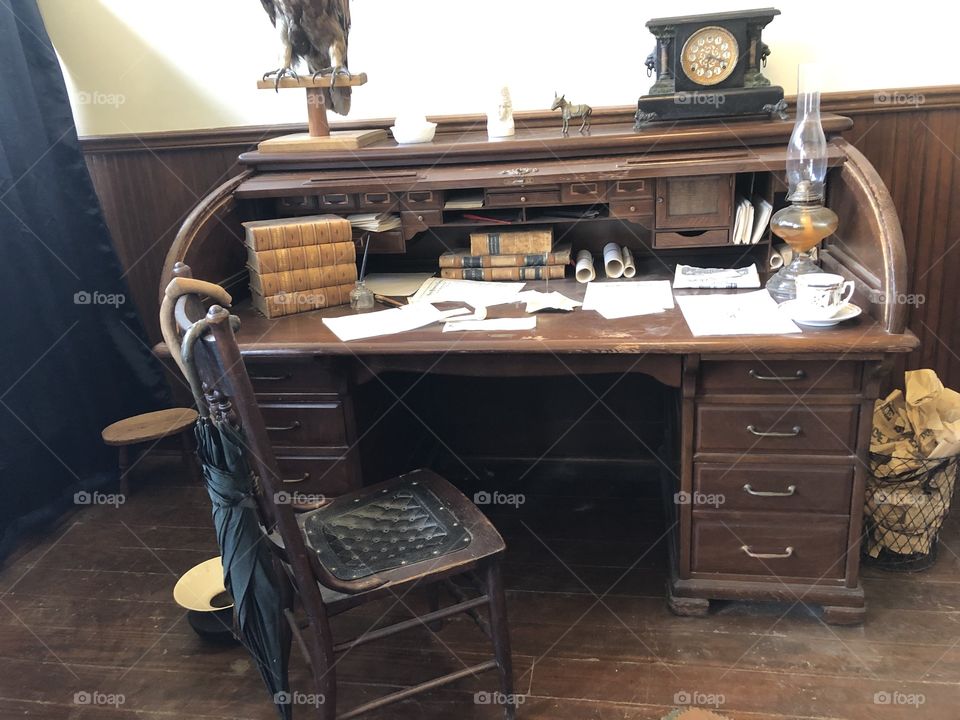 Museum desk