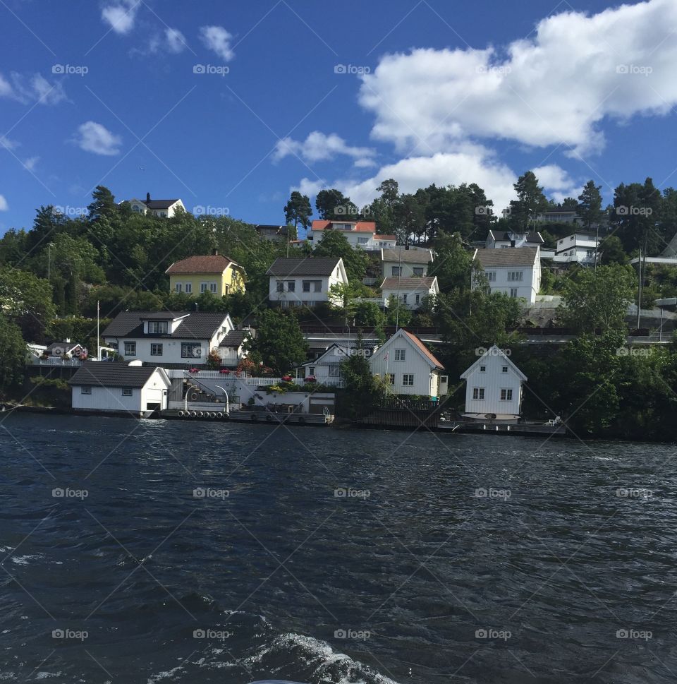 Arendal by boat