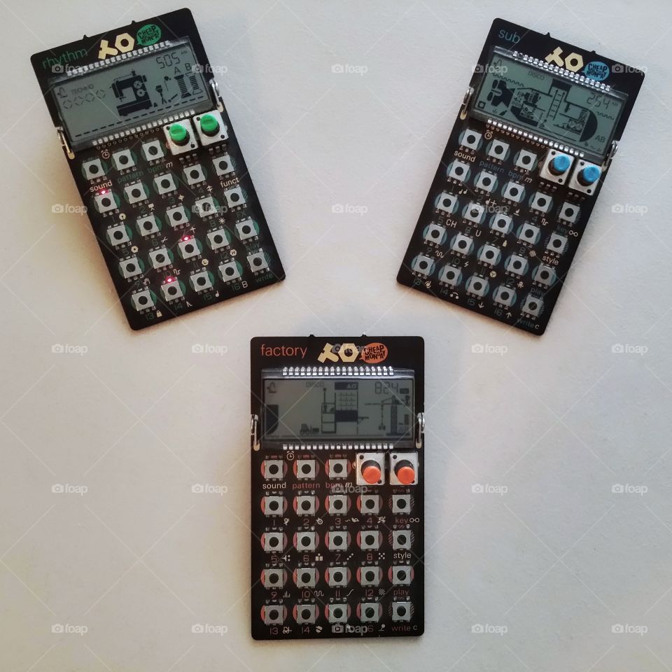 Three pocket operators rythem factory and sub favorite gadgets