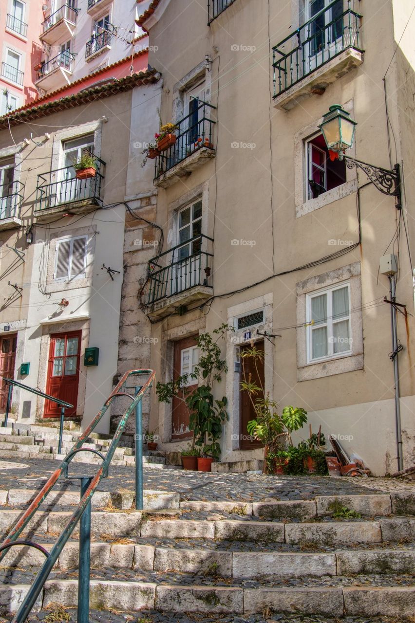 Hills and steps of lisbon 