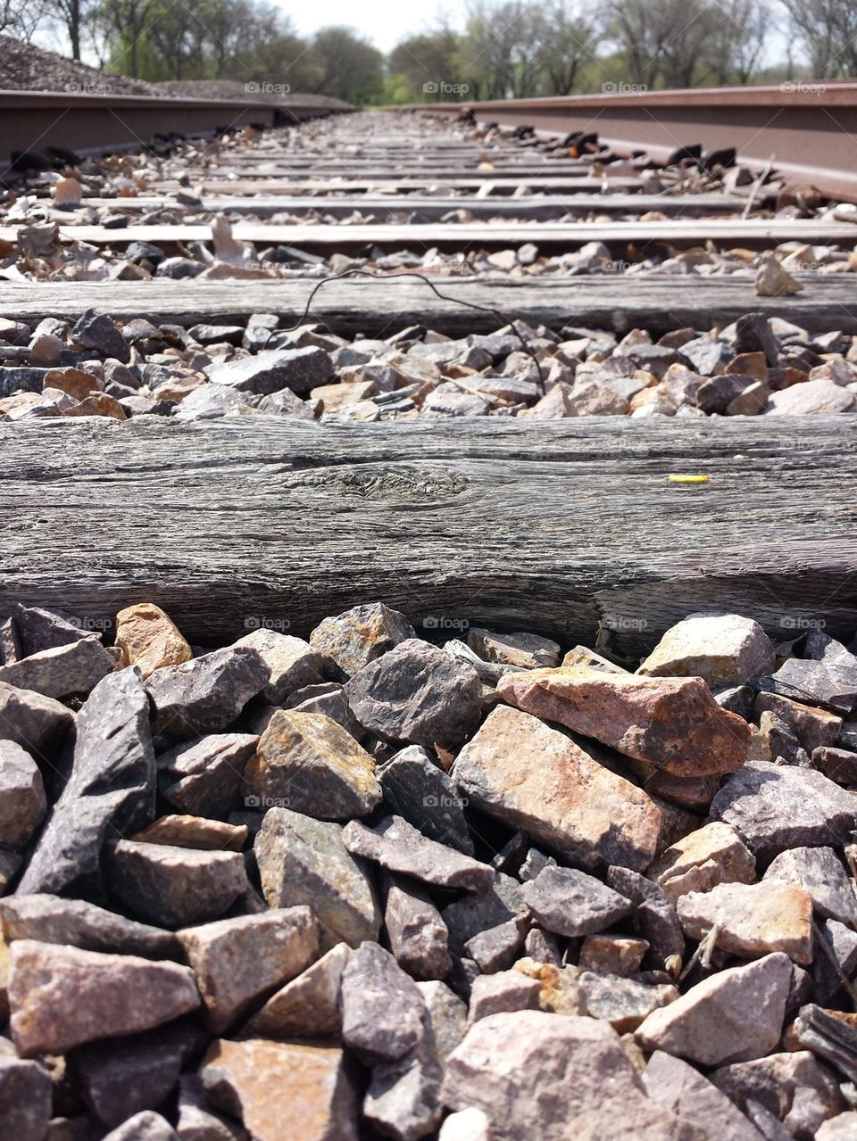 Close Up train tracks
