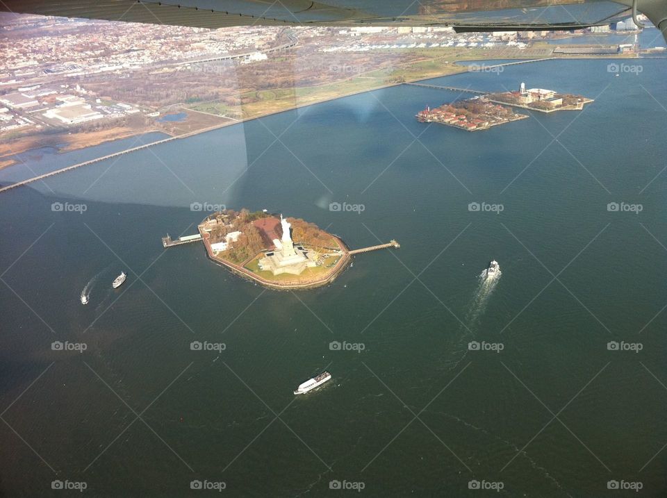 Statue of Liberty. Taken while flying around Statue of liberty