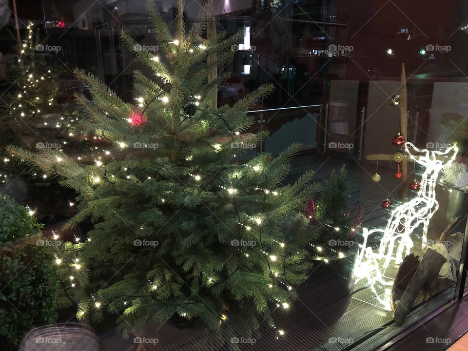 Weihnachten - Weihnachtsbaum - Lichter - bunt - Kugeln - grün - Tannenbaum - hell - Lights - Christmastime - Love - Familie - Christmas tree - Winter 🖤
