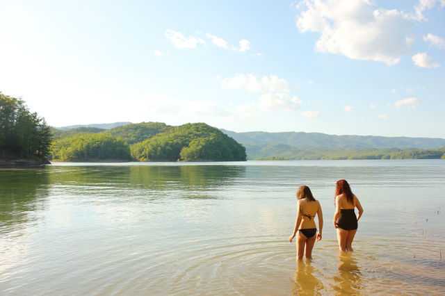 Unwinding after a 3.4 mile hike. Greenwood Point - Lake Moomaw, VA