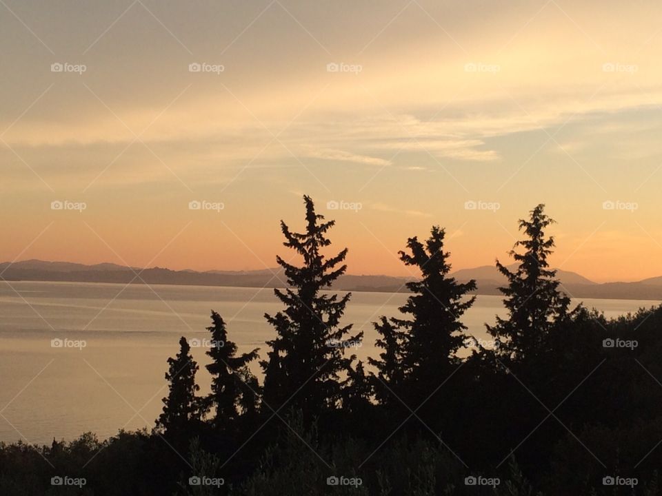 Sunset in Greece 