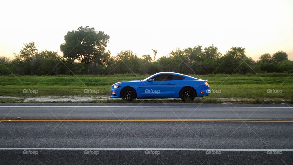 Grabber Blue GT Roadside