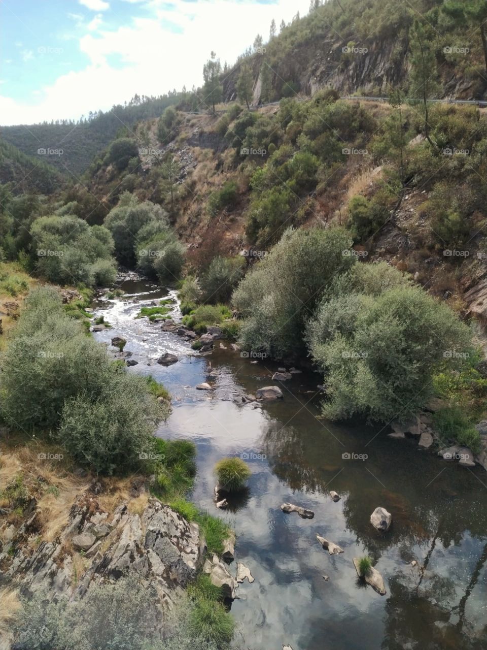 A beautiful slow flowing river in Portugal