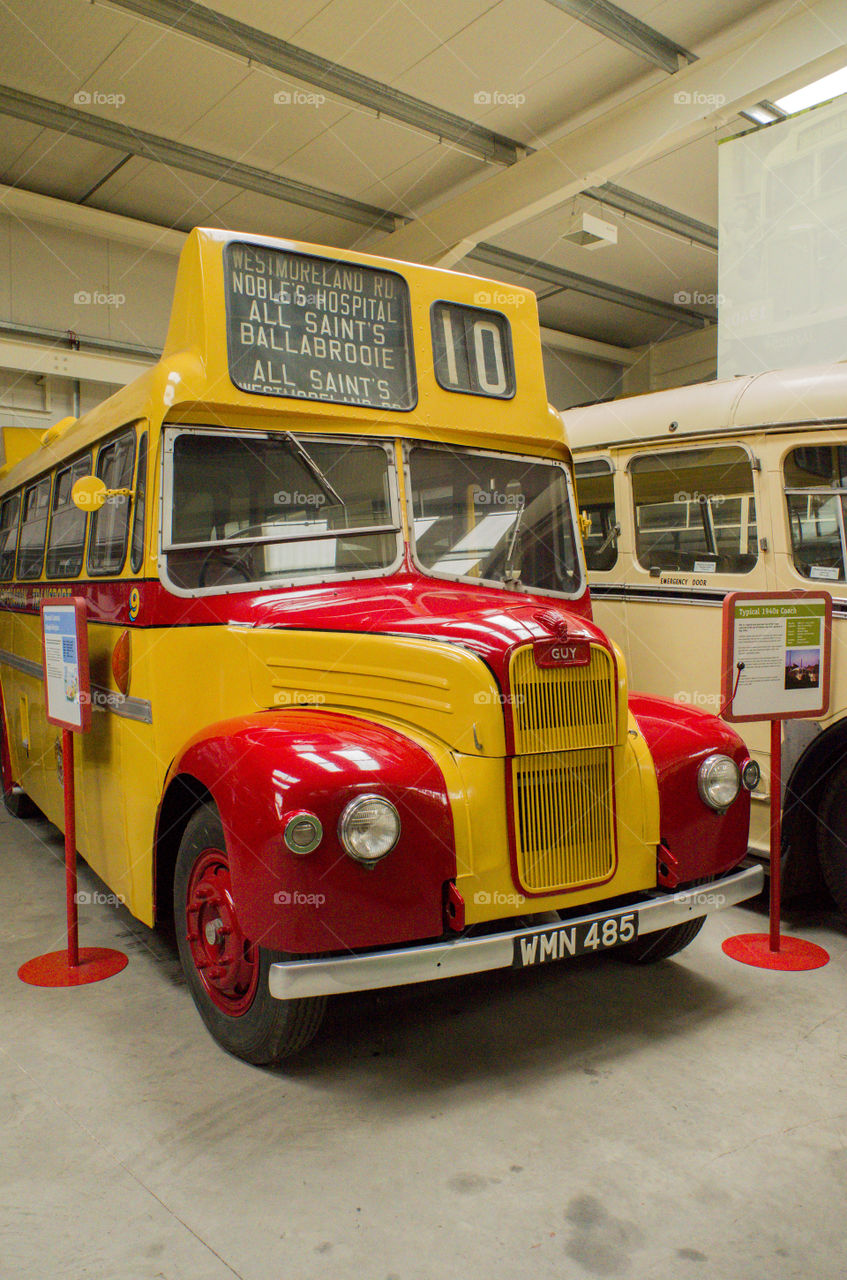 Garage. Bus garage