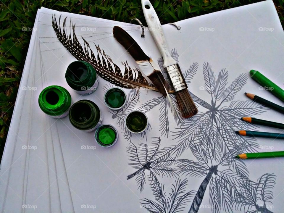 A arte inspirada na observância.