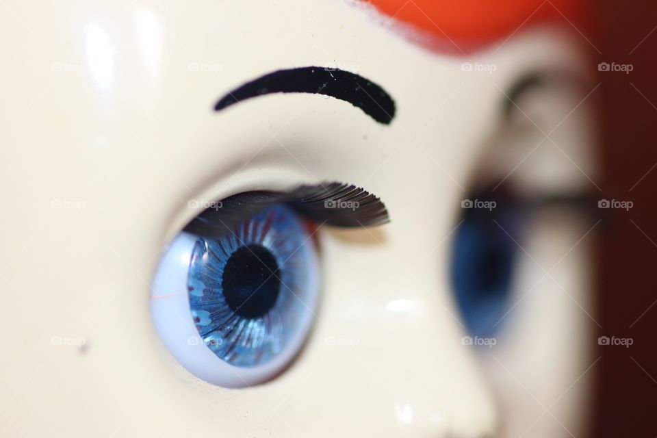 The eyes are the path to the heart. Macro shot