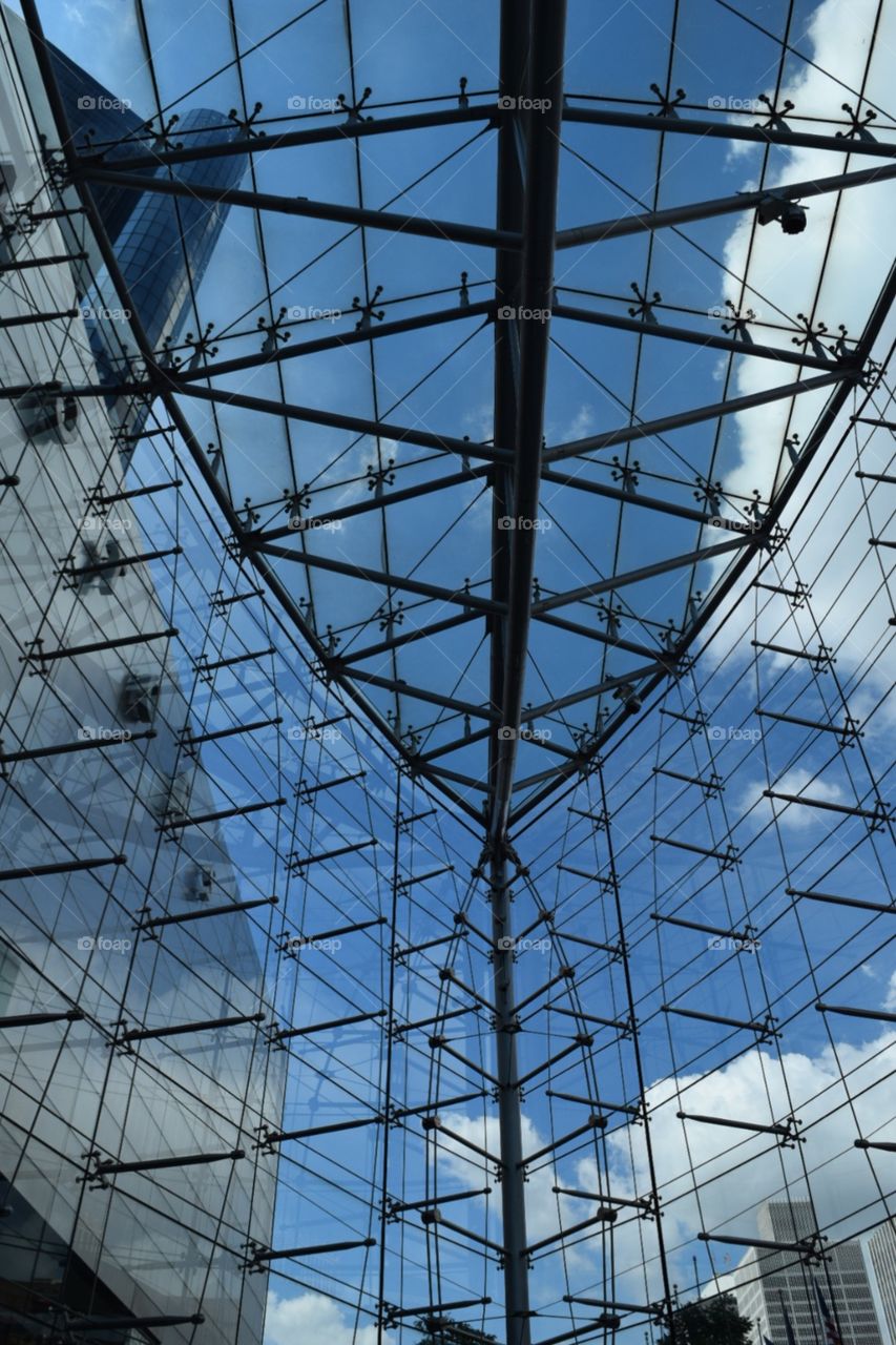 Looking up. GM Renaissance Center 