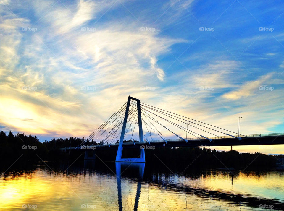 Summer sunset over the bridge 💙☀💙