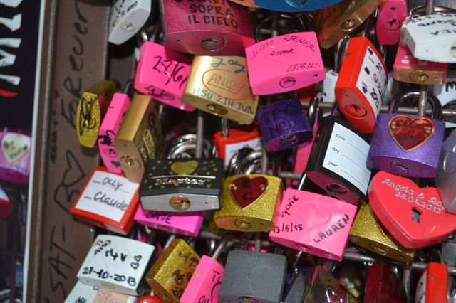 Locks in Verona Italy